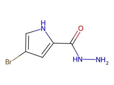 4-bromo-1H-pyrrole-2-carbohydrazide structure