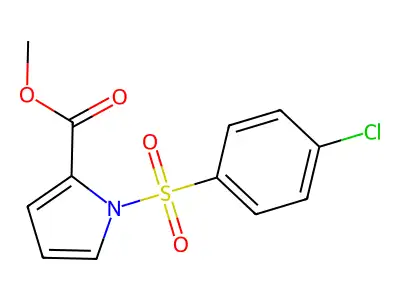 Methyl 1-[(4-chlorophenyl)sulfonyl]-1H-pyrrole-2-carboxylate structure