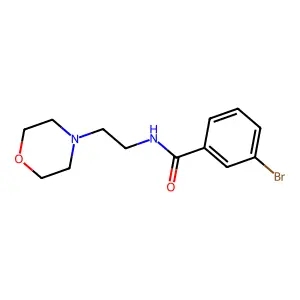 3-bromo-N-[2-(4-morpholinyl)ethyl]benzamide structure