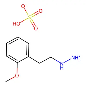Hydrazine, 1-(o-methoxyphenethyl)-, sulfate (1:1) structure