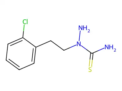 Semicarbazide, 2-(o-chlorophenethyl)-3-thio- structure