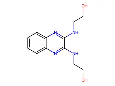 2-[[3-(2-Hydroxyethylamino)quinoxalin-2-yl]amino]ethanol structure