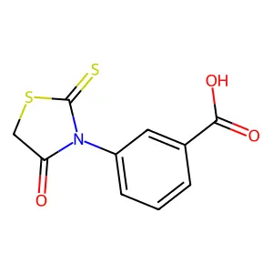 3-(4-氧代-2-硫代噻唑烷-3-基)苯甲酸 structure