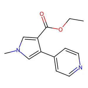 1-Methyl-4-pyridin-4-yl-1H-pyrrole-3-carboxylic acid ethyl ester structure