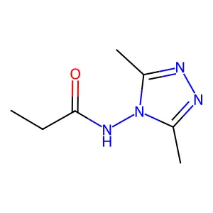 N-(3,5-dimethyl-1,2,4-triazol-4-yl)propanamide structure