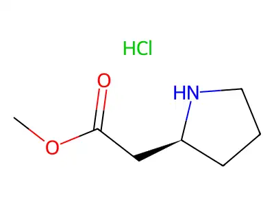Methyl 2-(pyrrolidin-2-yl)acetate structure