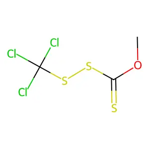 Trichloromethyl methyl perthioxanthate structure