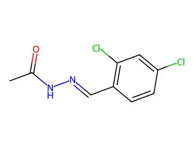 N-[(2,4-二氯苯基)亚甲基氨基]乙酰胺 structure