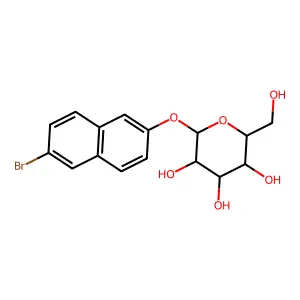 6-Bromo-2-naphthyl-alpha-D-galactopyranoside structure