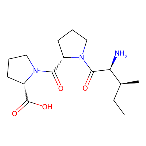 Isoleucyl-prolyl-proline structure