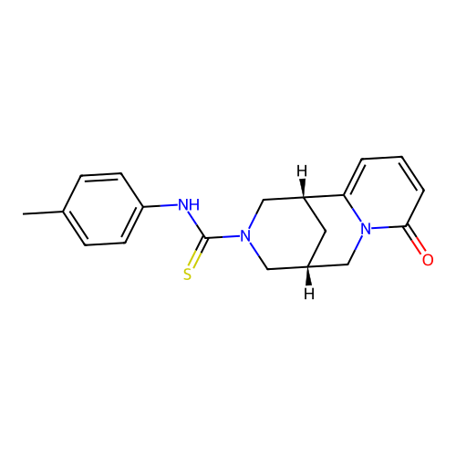 (1R,5R)-1,5,6,8-Tetrahydro-N-(4-methylphenyl)-8-oxo-1,5-methano-2H-pyrido[1,2-a][1,5]diazocine-3(4H)-carbothioamide structure