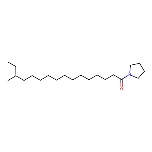 N-(14-Methylhexadecanoyl)pyrrolidine structure