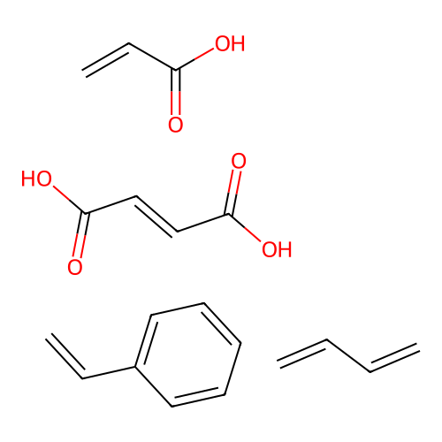 buta-1,3-diene;(E)-but-2-enedioic acid;prop-2-enoic acid;styrene structure