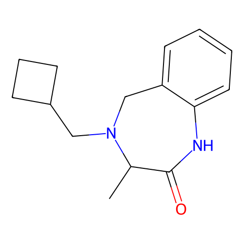 4-Cyclobutylmethyl-3-methyl-1,3,4,5-tetrahydro-1,4-benzodiazepin-2-one structure