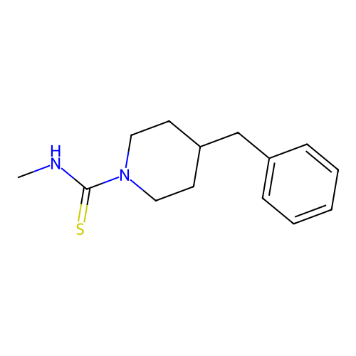 4-benzyl-N-methylpiperidine-1-carbothioamide structure