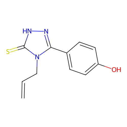 4-[4-(prop-2-en-1-yl)-5-sulfanyl-4H-1,2,4-triazol-3-yl]phenol structure