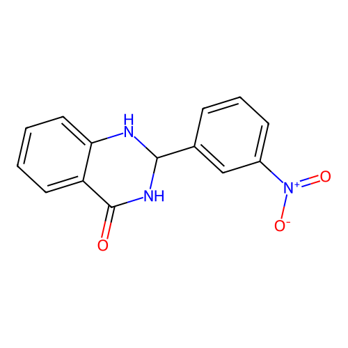 2-(3-nitrophenyl)-2,3-dihydroquinazolin-4(1H)-one structure