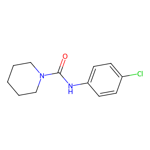 N-(4-chlorophenyl)piperidine-1-carboxamide structure