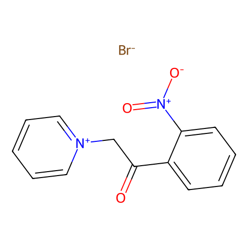 1-(2-Nitrophenyl)-2-pyridin-1-ium-1-ylethanone bromide structure