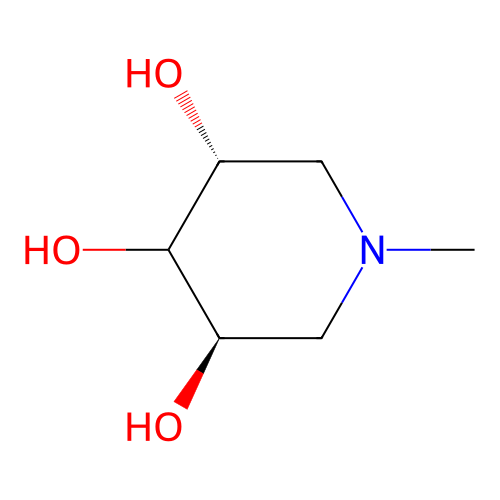 (3R,5R)-1-methylpiperidine-3,4,5-triol structure