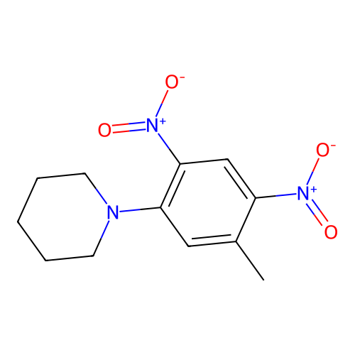 1-(5-Methyl-2,4-dinitrophenyl)piperidine structure
