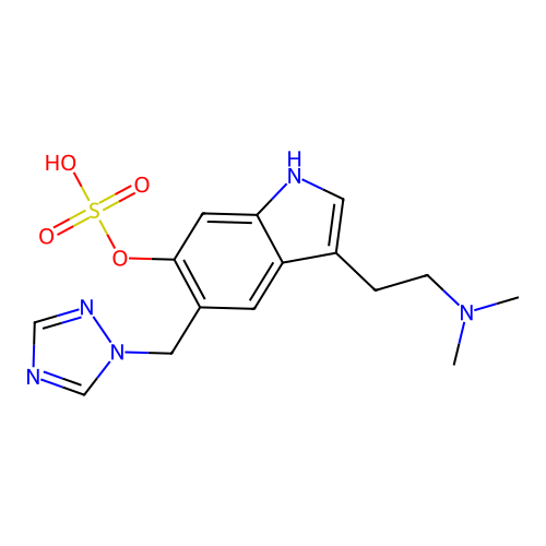 6-Hydroxy-rizatriptan sulfate structure