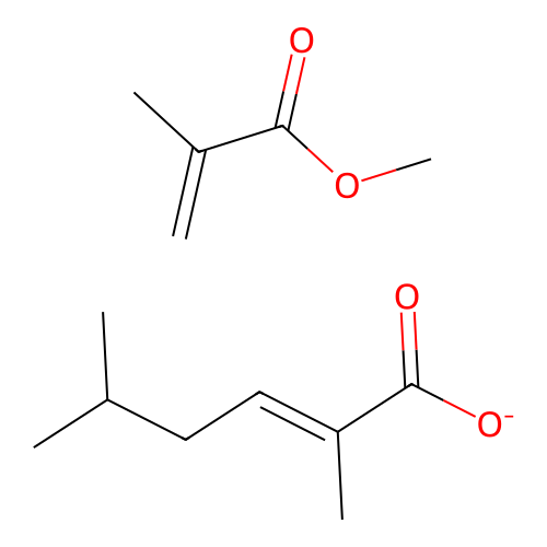 (E)-2,5-dimethylhex-2-enoate;methyl 2-methylprop-2-enoate structure