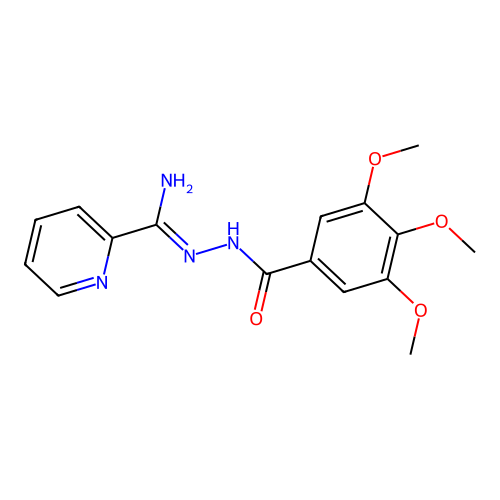 (Z)-N'-(3,4,5-trimethoxybenzoyl)picolinohydrazonamide structure