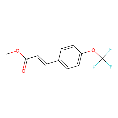 Methyl 3-[4-(trifluoromethoxy)phenyl]prop-2-enoate structure
