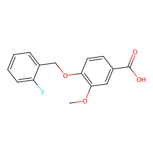 4-[(2-Fluorobenzyl)oxy]-3-methoxybenzoic acid structure