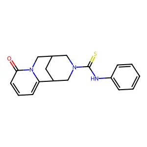 (1R,5R)-1,5,6,8-Tetrahydro-8-oxo-N-phenyl-1,5-methano-2H-pyrido[1,2-a][1,5]diazocine-3(4H)-carbothioamide structure