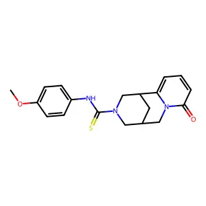 (1R,5R)-1,5,6,8-Tetrahydro-N-(4-methoxyphenyl)-8-oxo-1,5-methano-2H-pyrido[1,2-a][1,5]diazocine-3(4H)-carbothioamide structure
