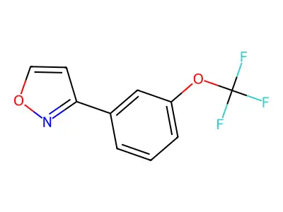 3-[3-(Trifluoromethoxy)phenyl]isoxazole structure