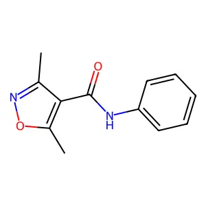 3,5-二甲基-N-苯基-1,2-恶唑-4-甲酰胺 structure