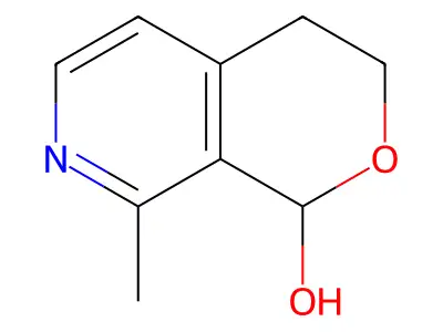 1H-Pyrano(3,4-c)pyridin-1-ol, 3,4-dihydro-8-methyl- structure