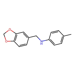 N-(Benzo[d][1,3]dioxol-5-ylmethyl)-4-methylaniline structure