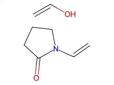 poly(vinyl alcohol-co-N-vinyl-2-pyrrolidone) structure