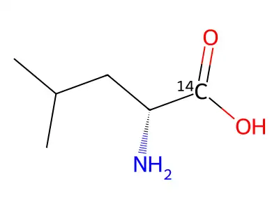 D-Leucine-1-14C structure