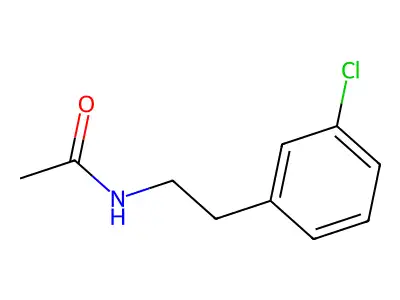 N-[2-(3-chlorophenyl)ethyl]acetamide structure