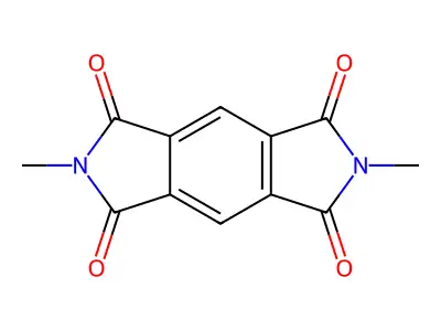 2,6-Dimethyl-1H,2H,3H,5H,6H,7H-pyrrolo[3,4-F]isoindole-1,3,5,7-tetrone structure