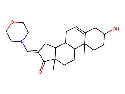 7-Chloro-5-hydroxy-3-methyl-4-(3-methyl-but-2-enyl)-1,3,4,5-tetrahydro-1,4-benzodiazepin-2-one structure