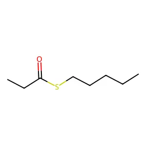 Propanethioic acid, S-pentyl ester structure