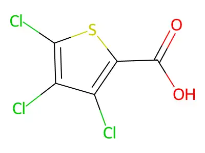 3,4,5-Trichloro-2-thiophenecarboxylic acid structure