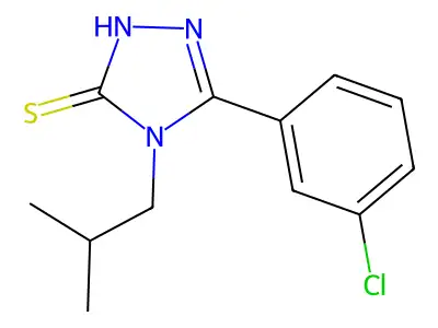 5-(3-Chlorophenyl)-4-isobutyl-4H-1,2,4-triazole-3-thiol structure