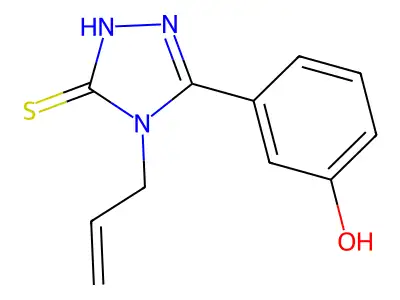 3-(4-allyl-5-mercapto-4H-1,2,4-triazol-3-yl)phenol structure