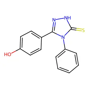 4-(5-Mercapto-4-phenyl-4H-[1,2,4]triazol-3-yl)-phenol structure