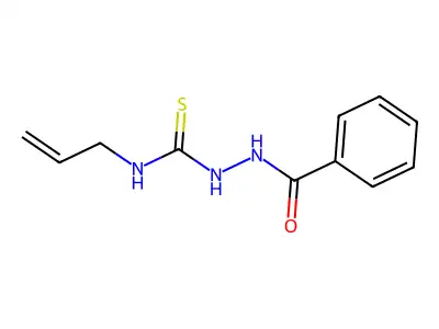 Benzoic acid, 2-((2-propenylamino)thioxomethyl)hydrazide structure