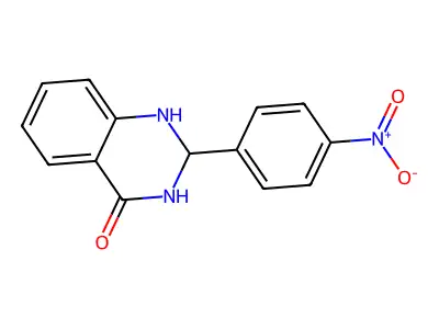 2-(4-Nitrophenyl)-2,3-dihydroquinazolin-4(1h)-one structure