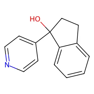 1-Hydroxy-1-(4-pyridyl)indan structure