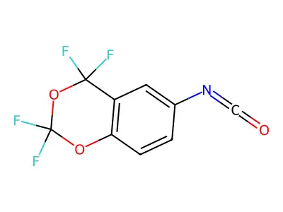 6-Isocyanato-2,2,4,4-tetrafluoro-1,3-benzodioxane structure
